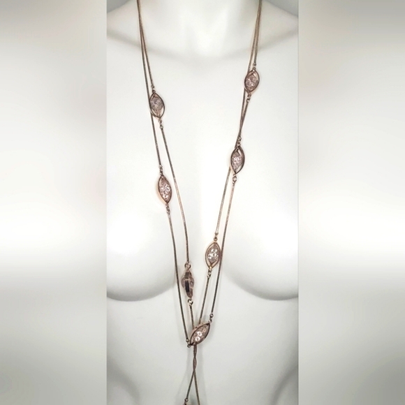 White House Black Market Jewelry - NWT WhiteHouseBlackMarket- Necklace Elegant Rose Gold